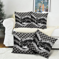 Eleele Hawaii Cowboy Palaka Motifs Personalised Pillow Cover Paniolo Festival Puakenikeni Lei LT14 - Polynesian Pride