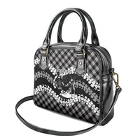 Eleele Hawaii Cowboy Palaka Motifs Personalised Shoulder Handbag Paniolo Festival Puakenikeni Lei LT14 - Polynesian Pride