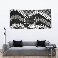 Eleele Hawaii Cowboy Palaka Motifs Personalised Tapestry Paniolo Festival Puakenikeni Lei LT14 - Polynesian Pride