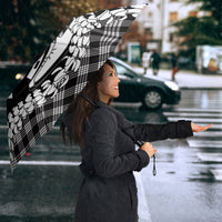 Eleele Hawaii Cowboy Palaka Motifs Personalised Umbrella Paniolo Festival Puakenikeni Lei LT14 - Polynesian Pride