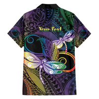 Personalized Polynesian Memorial Family Matching Long Sleeve Bodycon Dress and Hawaiian Shirt Dragonflies Appear When Angels Are Near LT14 - Polynesian Pride