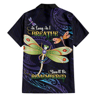 As Long As I Breathe You'll Be Remembered Family Matching Off Shoulder Short Dress and Hawaiian Shirt Dragonflies Memorial - Polynesian Pattern LT14 - Polynesian Pride