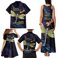 As Long As I Breathe You'll Be Remembered Family Matching Tank Maxi Dress and Hawaiian Shirt Dragonflies Memorial - Polynesian Pattern LT14 - Polynesian Pride