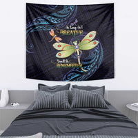 As Long As I Breathe You'll Be Remembered Tapestry Dragonflies Memorial - Polynesian Pattern
