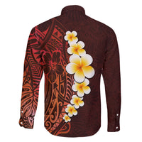 Red Tropical Plumeria With Galaxy Polynesian Art Family Matching Summer Maxi Dress and Hawaiian Shirt LT14 - Polynesian Pride