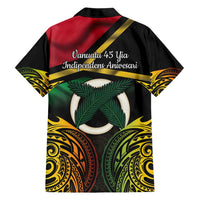 Vanuatu 1980 Hawaiian Shirt Hapi 46 Yia Indipendens Anivesari LT14 - Polynesian Pride