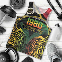 Vanuatu 1980 Men Tank Top Hapi 46 Yia Indipendens Anivesari LT14 - Polynesian Pride
