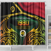Vanuatu 1980 Shower Curtain Hapi 46 Yia Indipendens Anivesari LT14 - Polynesian Pride