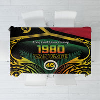 Vanuatu 1980 Tablecloth Hapi 46 Yia Indipendens Anivesari LT14 Black - Polynesian Pride