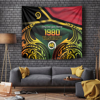 Vanuatu 1980 Tapestry Hapi 46 Yia Indipendens Anivesari LT14 Black - Polynesian Pride