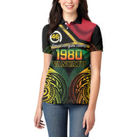 Vanuatu 1980 Women Polo Shirt Hapi 45 Yia Indipendens Anivesari