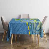 Personalised Palau Independence Day Tablecloth Belau Coat Of Arms Polynesian Curve Style LT14 - Polynesian Pride