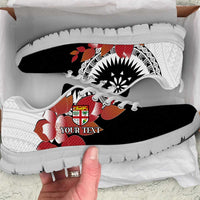 Personalised Fiji Day Sneakers Fijian Tapa Pattern Mix Tagimoucia - Black Version LT14 Black - Polynesian Pride