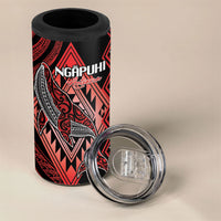 Aotearoa Iwi Ngapuhi Personalised 4 in 1 Can Cooler Tumbler NZ Maori Humpback Whale Taniko Motifs LT14 - Polynesian Pride