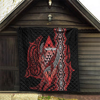 Aotearoa Iwi Ngapuhi Quilt NZ Maori Humpback Whale Taniko Motifs LT14 - Polynesian Pride