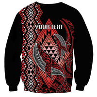 Aotearoa Iwi Ngapuhi Personalised Sweatshirt NZ Maori Humpback Whale Taniko Motifs LT14 - Polynesian Pride