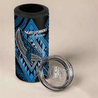 Aotearoa Iwi Ngati Porou Personalised 4 in 1 Can Cooler Tumbler NZ Maori Humpback Whale Taniko Motifs LT14 - Polynesian Pride