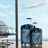 Aotearoa Iwi Ngati Porou Luggage Cover NZ Maori Humpback Whale Taniko Motifs LT14 - Polynesian Pride