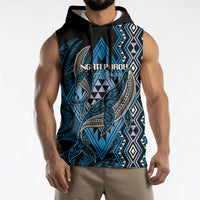Aotearoa Iwi Ngati Porou Personalised Sleeveless Hoodie NZ Maori Humpback Whale Taniko Motifs LT14 - Polynesian Pride