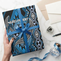 Aotearoa Iwi Ngati Porou Wrapping Paper NZ Maori Humpback Whale Taniko Motifs LT14 - Polynesian Pride