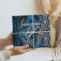 Aotearoa Iwi Ngati Porou Wrapping Paper NZ Maori Humpback Whale Taniko Motifs LT14 - Polynesian Pride