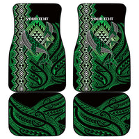 Aotearoa Iwi Ngai Tahu Personalised Car Mats NZ Maori Humpback Whale Taniko Motifs LT14 - Polynesian Pride