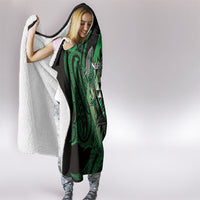 Aotearoa Iwi Ngai Tahu Hooded Blanket NZ Maori Humpback Whale Taniko Motifs LT14 - Polynesian Pride