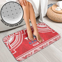 Samoa Rugby Custom Bathroom Set Toa Samoa Pacific Sporty Red - Polynesian Pride