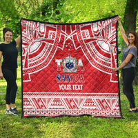 Samoa Rugby Custom Quilt Toa Samoa Pacific Sporty Red - Polynesian Pride