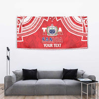 Samoa Rugby Custom Tapestry Toa Samoa Pacific Sporty Red - Polynesian Pride