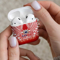 Toa Samoa Rugby Custom AirPods Case Samoa mo Samoa Polynesian Pacific Red - Polynesian Pride