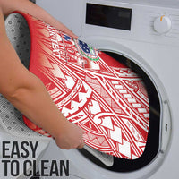Toa Samoa Rugby Custom Bathroom Set Samoa mo Samoa Polynesian Pacific Red - Polynesian Pride