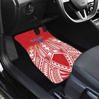 Toa Samoa Rugby Custom Car Mats Samoa mo Samoa Polynesian Pacific Red - Polynesian Pride