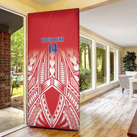 Toa Samoa Rugby Custom Door Cover Samoa mo Samoa Polynesian Pacific Red - Polynesian Pride
