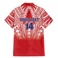 Toa Samoa Rugby Custom Family Matching Mermaid Dress and Hawaiian Shirt Samoa mo Samoa Polynesian Pacific Red - Polynesian Pride