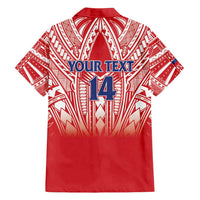 Toa Samoa Rugby Custom Family Matching Tank Maxi Dress and Hawaiian Shirt Samoa mo Samoa Polynesian Pacific Red - Polynesian Pride