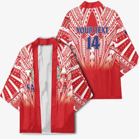 Toa Samoa Rugby Custom Kimono Samoa mo Samoa Polynesian Pacific Red - Polynesian Pride