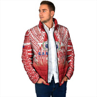 Toa Samoa Rugby Custom Padded Jacket Samoa mo Samoa Polynesian Pacific Red - Polynesian Pride
