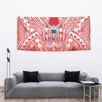 Toa Samoa Rugby Custom Tapestry Samoa mo Samoa Polynesian Pacific Red - Polynesian Pride