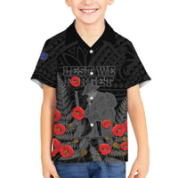 Personalised New Zealand ANZAC Day Hawaiian Shirt Lest We Forget Soldier Memorial