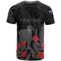 Personalised New Zealand ANZAC Day T Shirt Lest We Forget Soldier Memorial