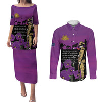 ANZAC Soldier and War Animals Couples Matching Puletasi and Long Sleeve Button Shirt We Will Remember Them