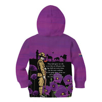 ANZAC Soldier and War Animals Kid Hoodie We Will Remember Them