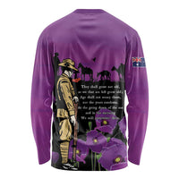 ANZAC Soldier and War Animals Long Sleeve Shirt We Will Remember Them
