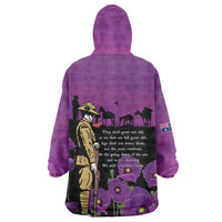 ANZAC Soldier and War Animals Wearable Blanket Hoodie We Will Remember Them