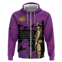 ANZAC Soldier and War Animals Zip Hoodie We Will Remember Them