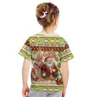 Hawaiian Santa Aloha Pineapple Christmas Kid T Shirt Mele Kalikimaka LT15 - Polynesian Pride