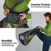 New Zealand and South Africa Rugby Grocery Bag Maori Kiwi With Springboks