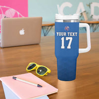 Iceland Basketball Custom Tumbler With Handle Blue Style