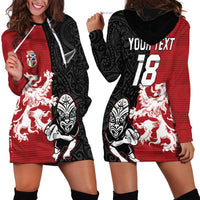 Custom British Lions New Zealand Hoodie Dress Unique Style - Polynesian Pride